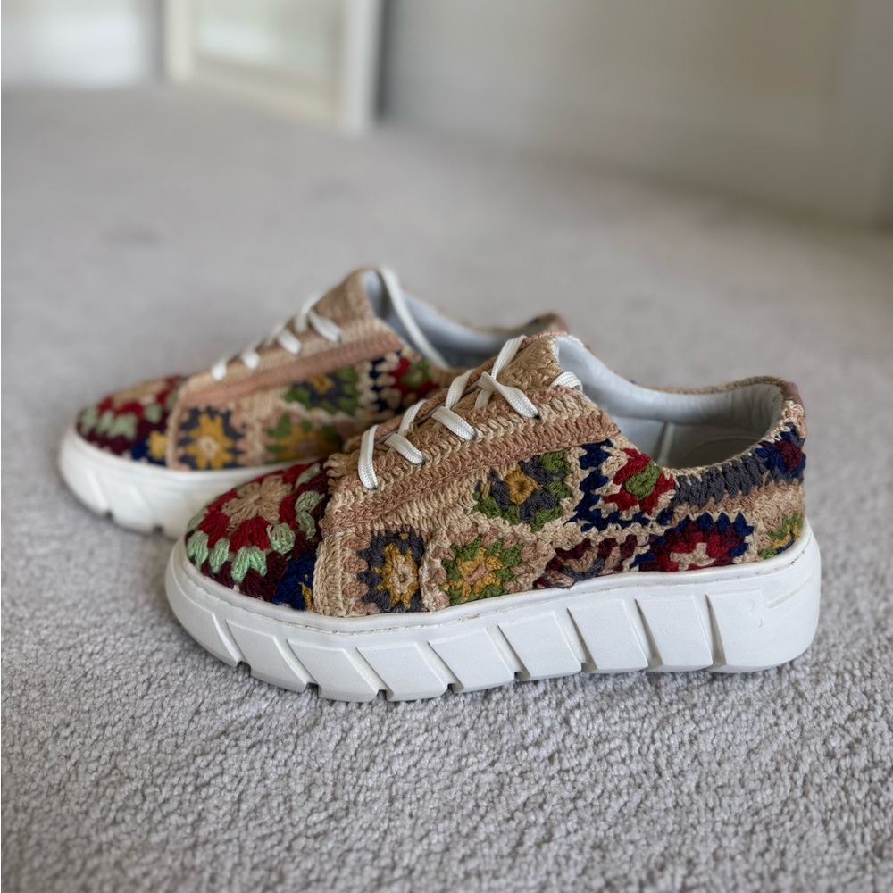 Free People crochet sneakers